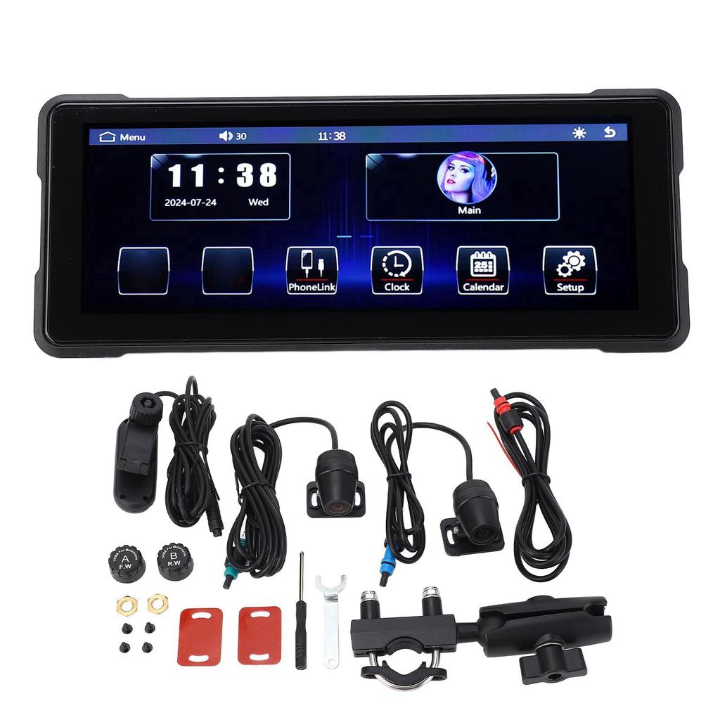 7inch Motorcycle GPS Navigator for Android Auto Carplay 7in Touch Screen Sunlight Readable Display