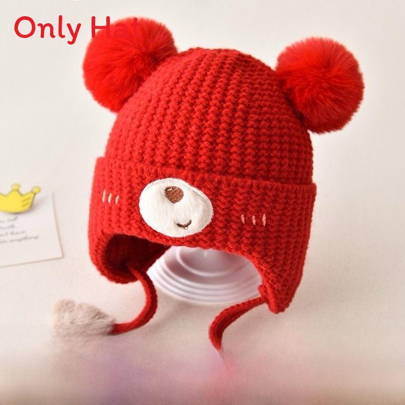 Baby Knit Hat Winter Warmth For Toddlers With Earmuffs And Wide Brim Shield