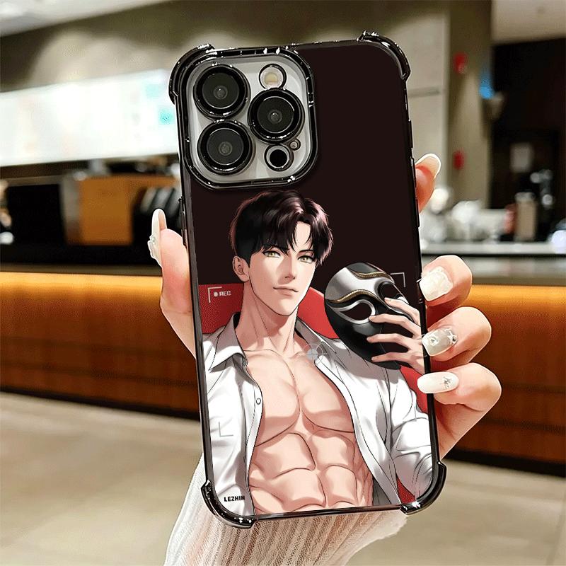 B-J A-Alex Anime Soft Phone Case For iPhone 15 16 17 Air 14 Pro Max 16E Plus 13 12 Mini Plating Anti-Fall Fundas
