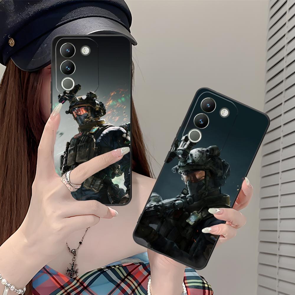 Game Delta Force Matte TPU Mobile Phone Case for VIVO V60 V50 V40 V30 V29 V27 V25 V23 Pro Lite 5G Colorful Printing Cover