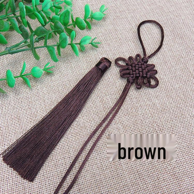 Chinese Knot Car Pendant - Handmade Tassel Accessory (Pack of 6)