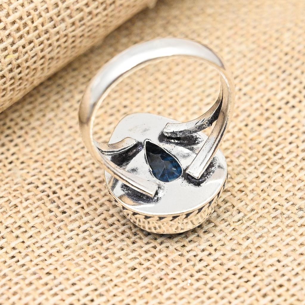Beautiful Tanzanite Gemstone Handmade 925 Sterling Silver Ring Jewelry
