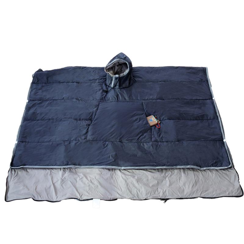Erwachsenen-Umhang-Schlafsack Winddicht Kältebeständig Warm Auto Notfall Polyester 200cm Schal-Stil