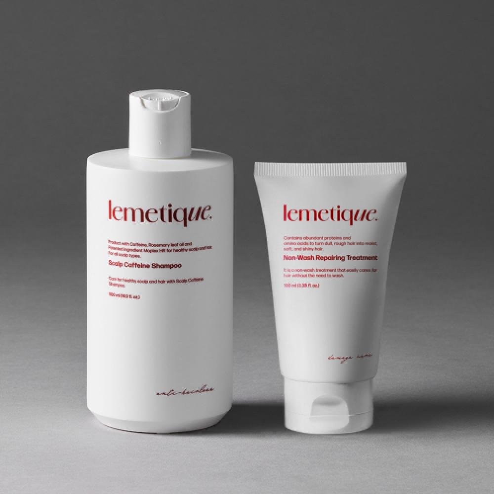 Lemetique Repairing Basic Set  Caffeine Hair Loss Shampoo + Non Wash Treatment NONE