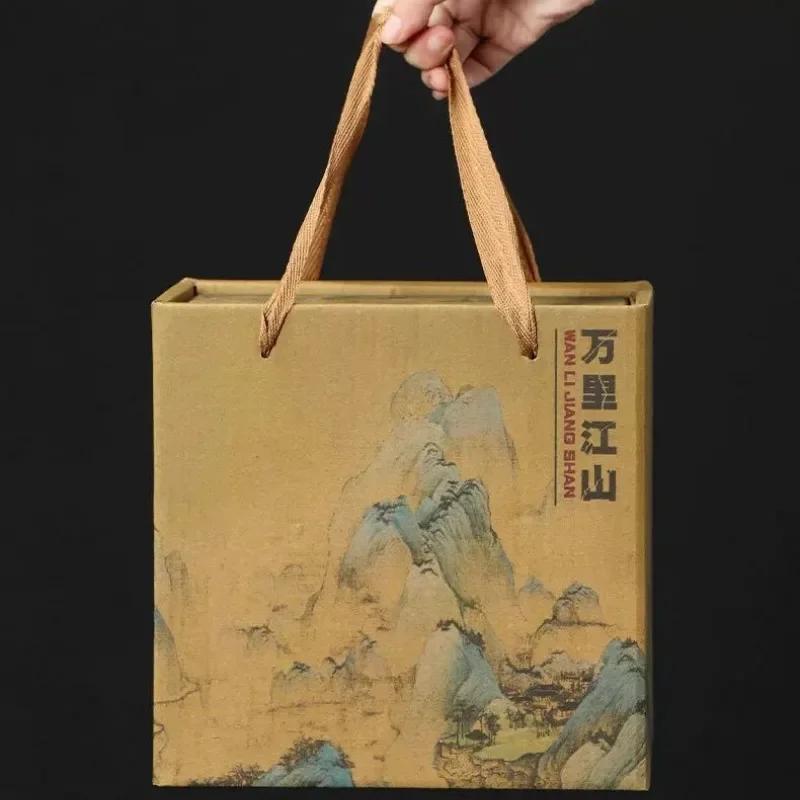 Stoneware Kungfu TeaSet - SancaiLiddedBowl & Teacups for CorporateGifts StoreOpening TraditionalChineseCeramic Commemorative Set
