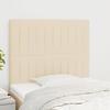 VidaXL Headboards 2 Pcs Cream 80x5x78-88 Cm Fabric 3116549