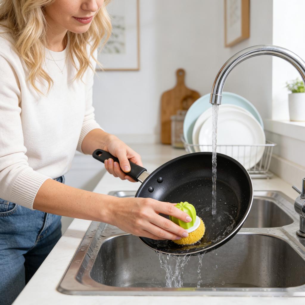 Comfort Grip Soap Dispensing Kitchen Scrub Soap Dispensing Dish Brush
