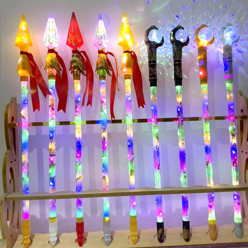 Glow-in-the-Dark Halloween Demon King Scepter Cane Wand