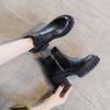 Martin Boots Inner Height Increase Autumn and Winter New British Style Shoes Platform High Heel Casual Shoes Short Boots Tide