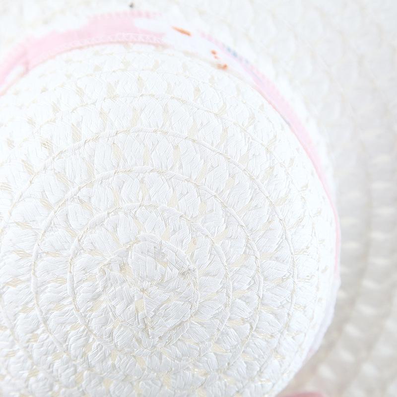 A749 Summer Baby Girl Princess Dress with Big Bow & Flower Skirt, Includes Hat, for Ages 1-4