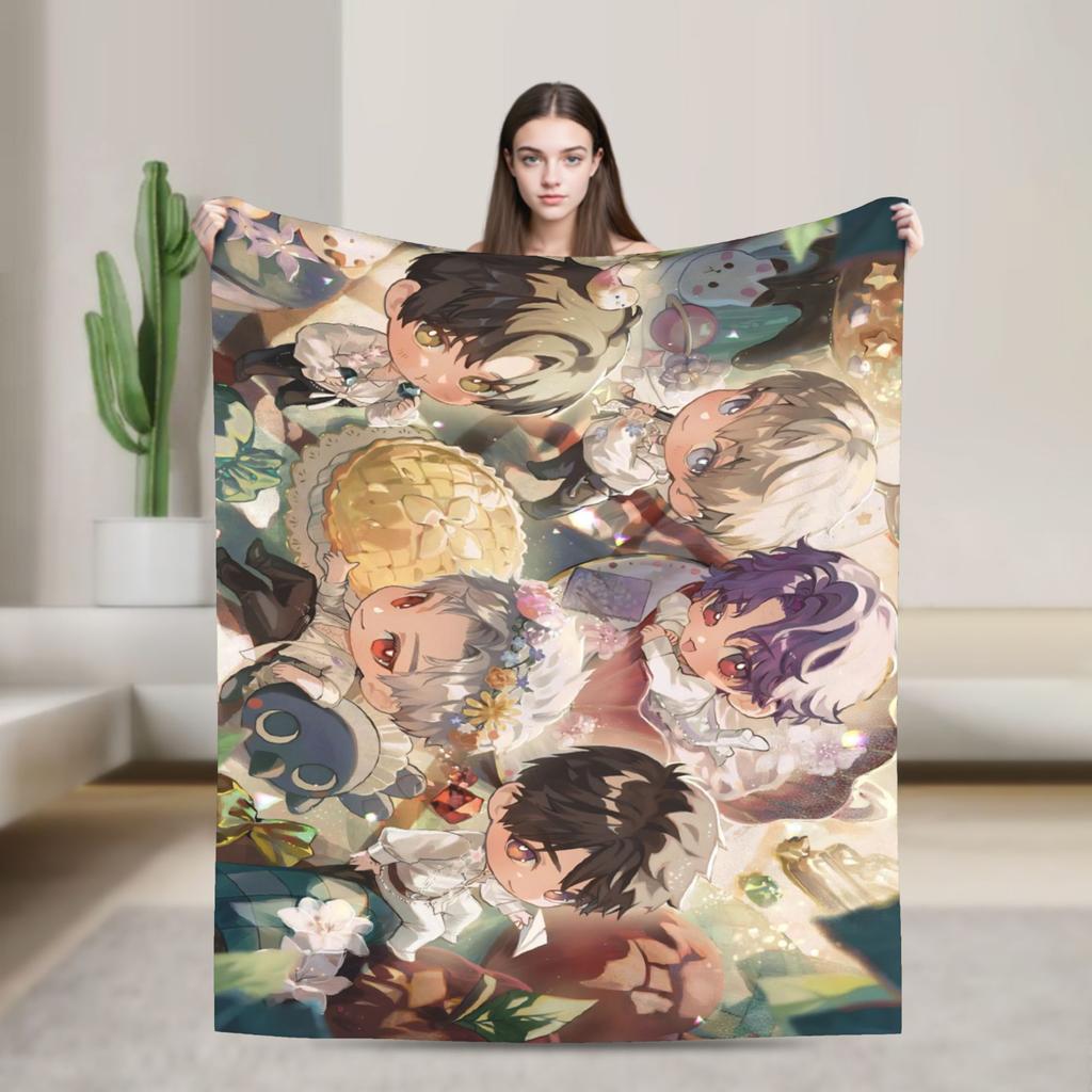 Love and Deepspace Sylus Game Blanket Plush Vintage Warm Throw Blankets for Coverlet Autumn/Winter