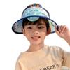 Baby Fan Summer Cartoon Big Hat with Fan Sun Protection Sky Top Children Hat Brim and Sun Hat Cute