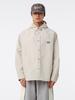 Kijun Men Check Hoodie Shirt Ivory