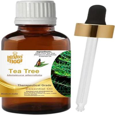 Levenmooi Tea Tree (Melaleuca alternifolia) Ren & Naturlig Æterisk Olie Glas af Terapeutisk Kvalitet