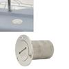 50mm Deck Filler Port Sailboat Stainless Steel 316 Stainless Steel Trailer, Fixed Chain, Polished Bar Outer Layer, Installation (Diesel)