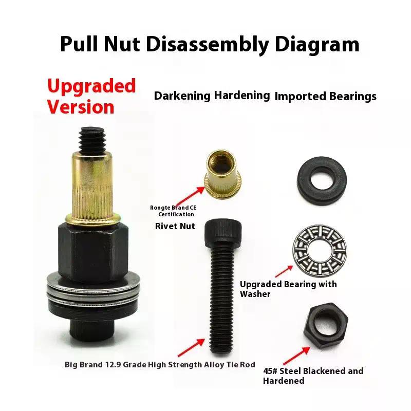 For Nuts M3 M4 M5 M6 M8 M10 M12 Simple Installation Hand Rivet Nut 11Pcs Manual Riveter Nut Tool Accessory
