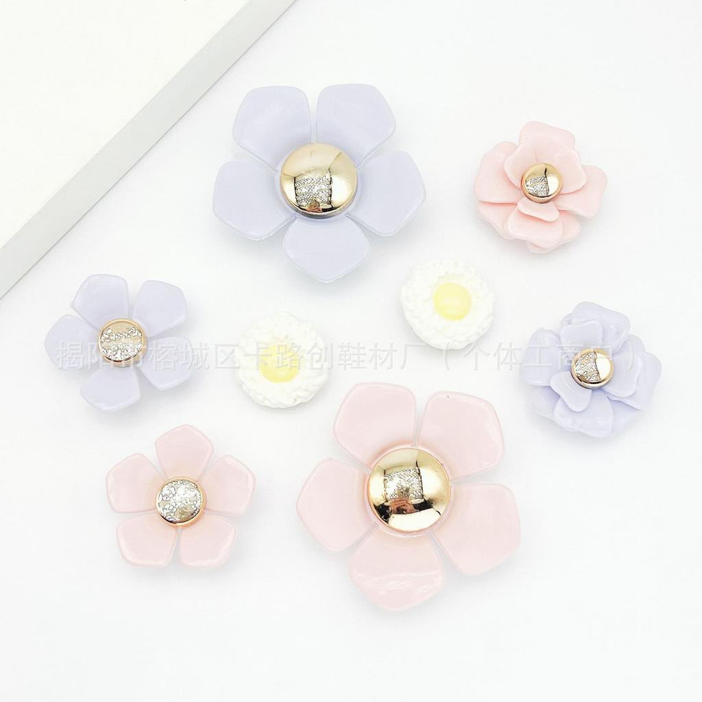 Abnehmbare Schuhblumen-Anhänger-Clips - Dekorative Schuhaccessoires für Damenschuhe, flache Schuhe und Sandalen