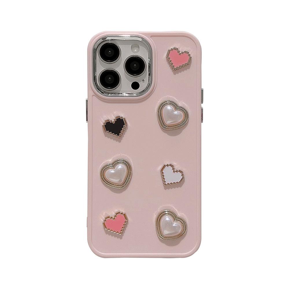 Dolce Amore Perla 17promax Apple 15 Custodia per Telefono Cellulare Iphone13 Gemma Tridimensionale 11 Adatto per 16 Set Morbido