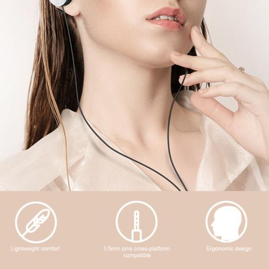 Wired Earphone Ear-hook with Microphone 3.5mm Ports Not In-ear Wire Phone Headset Sports Supply