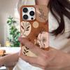 Cartoon Daisies Flower Pattern Case For iPhone 17 Pro Max iPhone 16 15 14 13 Pro Max 11 17e 16e Luxury Leather Texture Soft Silicone Matte Cover
