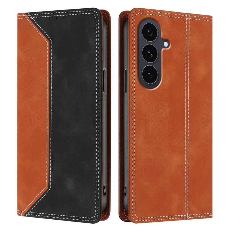 Fashion Magnetic Flip PU Leather Phone Case For Samsung Galaxy S26 Plus S25 Edge S24 FE S23 S22 S21 S20 Ultra S10 Wallet Card Holder Pocket Back Cover