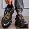 Cross-Border Trendy Men's Thick-Soled Lace-Up Sports Running Dad Shoes