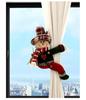 Plaid Christmas Forest Old Man Curtain Tieback & Door Hanging Decor