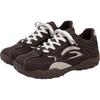 HUANQIU Vintage Sports Training Shoes for Men 2025 Autumn Winter New Thick Sole Casual Height Increasing Dad Sneakers Gray Black Size 41