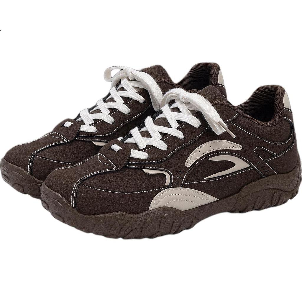 HUANQIU Vintage Sports Training Shoes for Men 2025 Autumn Winter New Thick Sole Casual Height Increasing Dad Sneakers Gray Black Size 41