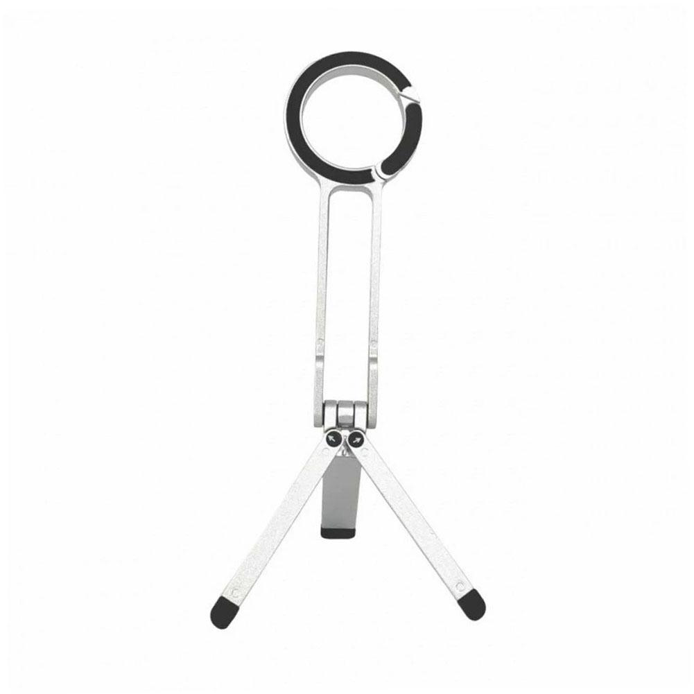 

Magnetic Phone Tripod with Carabiner Clip Portable Dual-Side Phone Stand Desk Mount Selfie Handle Holder for iPhone 15/14 ProMax