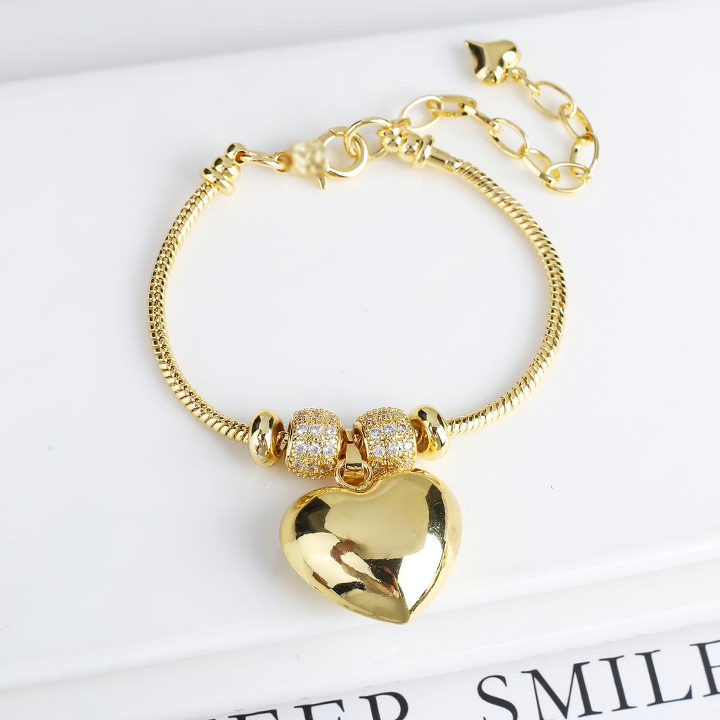 13 Style 2024 Classic Shiny Zirconia Heart Shape Boys Girls Theme Snake Bone Bracelet Luxury for Women Party Adjustable Jewelry