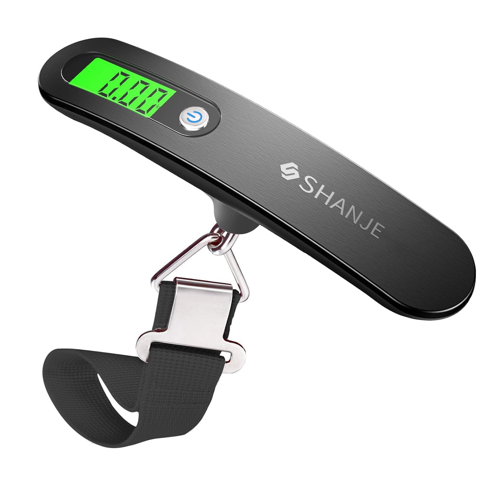 

SHANJE Luggage Travel Digital Scale for Weighs up to Portable Digital Scale with Stainless Steel Hanging Luggage Ideal for and Home with Tare Function чёрный