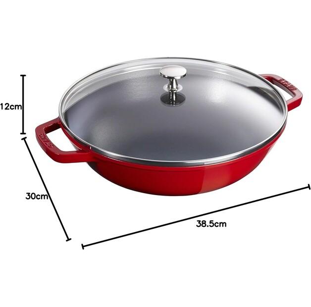 Wok Pan Zwilling Staub 30 Cm Cherry Red 4.74 L (40511-345-0)