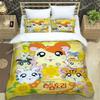 3D Printing Cartoon Lovely Hamtaro Bedding Set Duvet Cover Pillow Set Birthday Gift Boys Quilt Cover Bedding Home Textiles