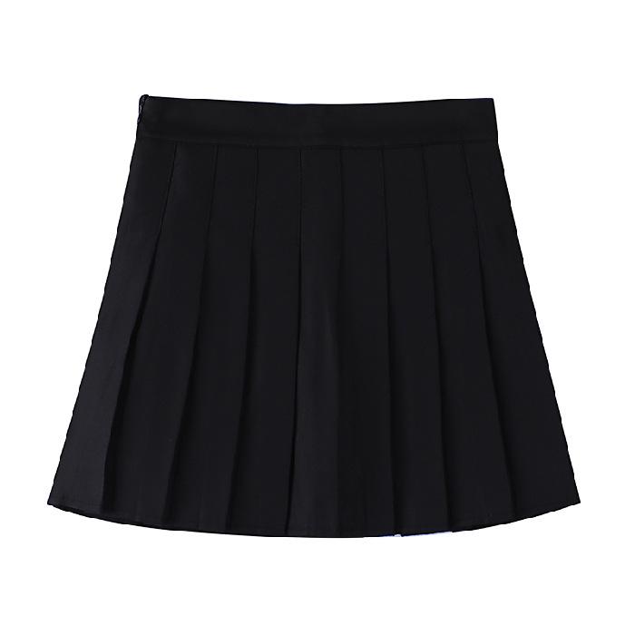 High Waist Gray A-Line Pleated Skirt for Women - Elastic, Slimming, and Lengthened for Year-Round Style