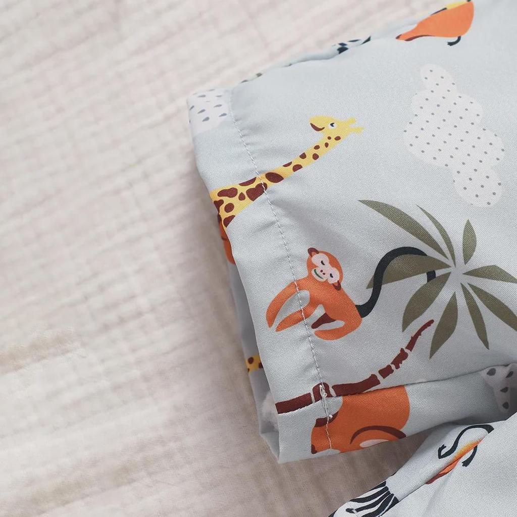 Summer Cartoon Baby One-Piece Short-Sleeved Outfit