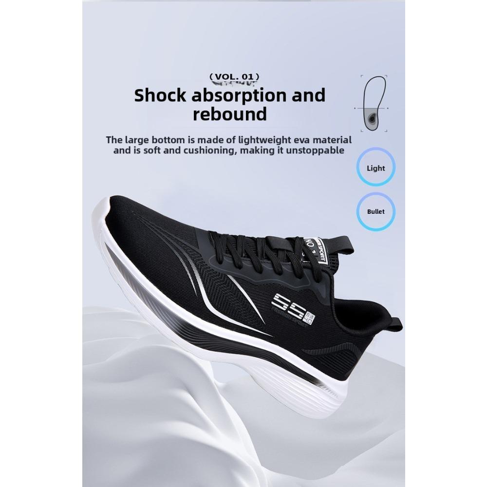 Men's and Women's Ultra Light Running Shoes, Anti Odor Shoes, Breathable Dynamic Shoes, Shock-absorbing Lightweight Casual Running Shoes