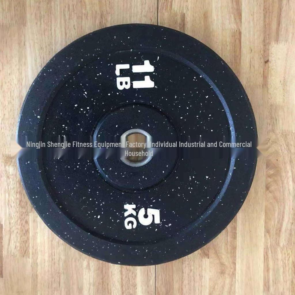 Wettkampf Schwarz Vollkleber Langhantelscheiben - Anpassbares Logo, Beschädigungsfrei, Flexibles Design