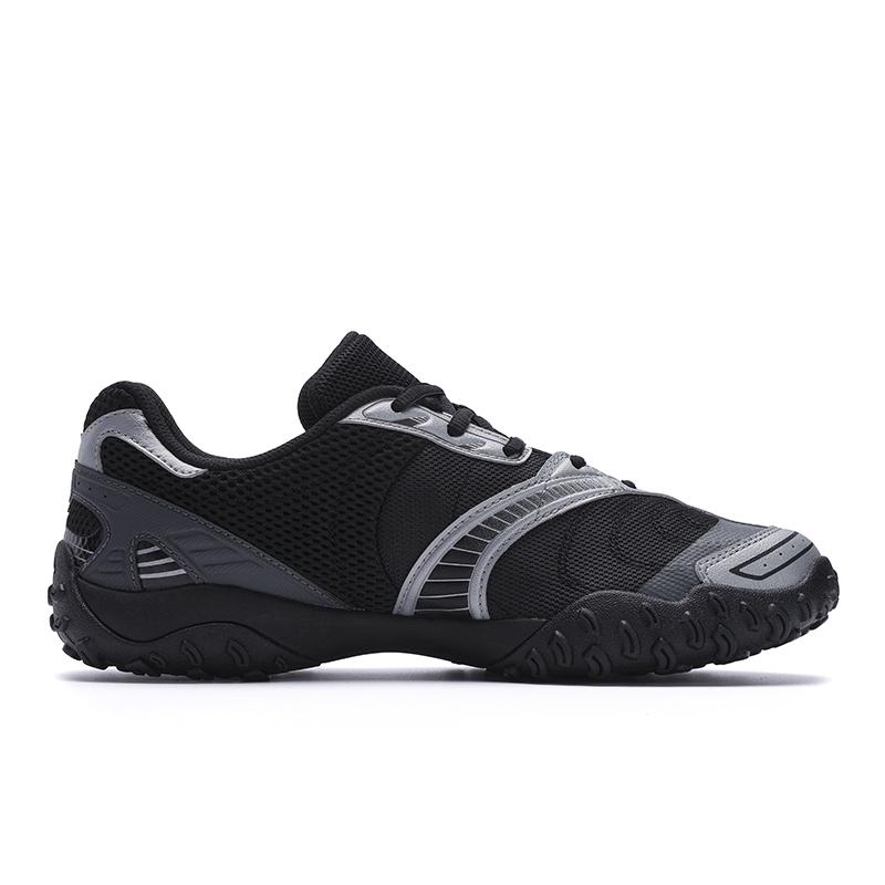 New FILA ECHAPPE Abrasion Resistant Breathable Low Top Casual Shoes Men's Black Gray Silver F12M522146FBG