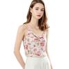 French stacking collar imitation silk chiffon sling vest swing collar suit with holiday beach light and thin new summer