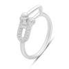 Silver Ring with Cubic Zirconia, Product Weight 2.83 G (2184188)