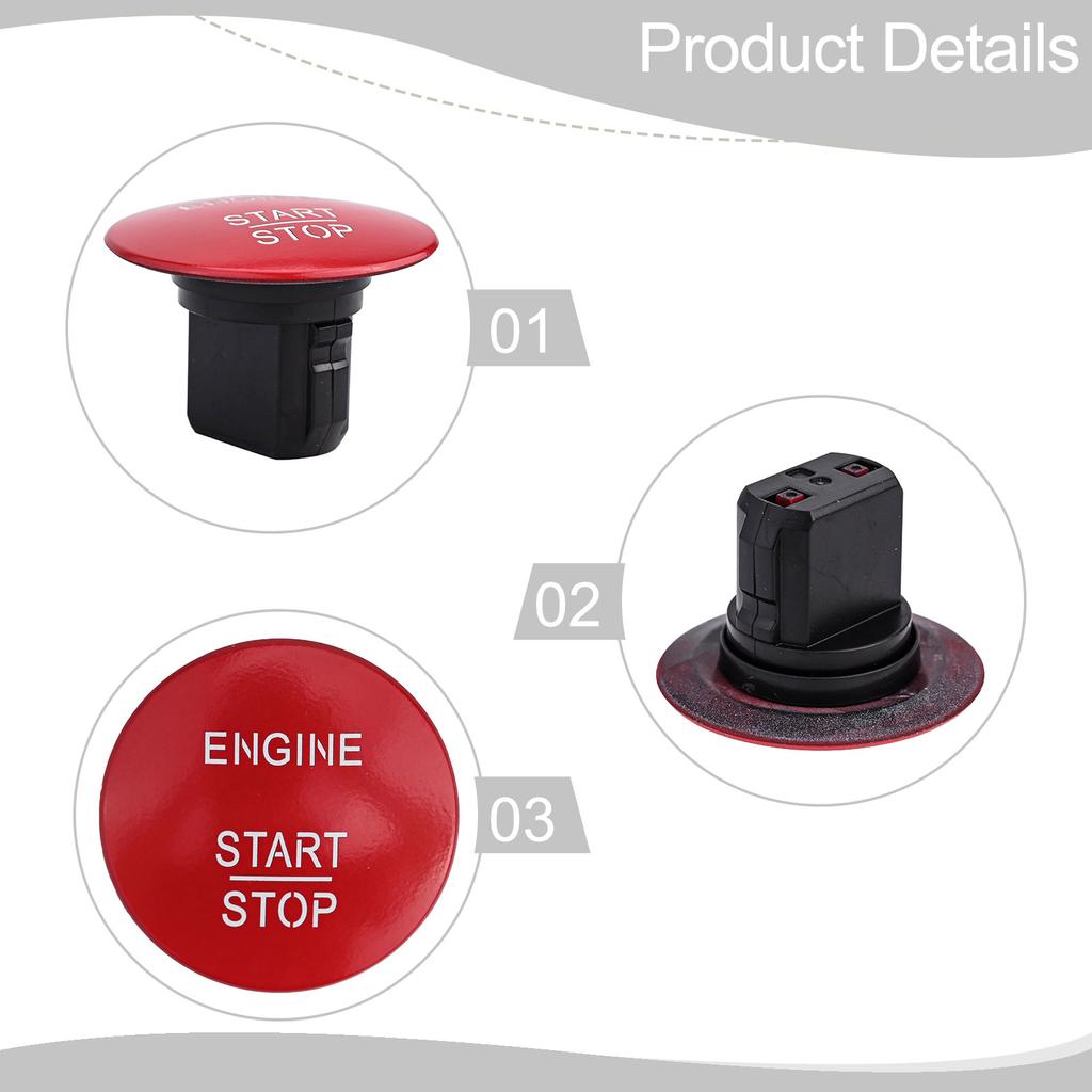 Engine Start Stop Switch Push Button for Mercedes For Benz Environmentally Friendly Material Quick Installation