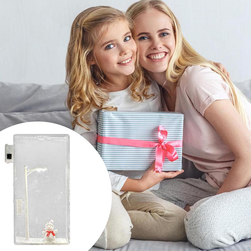 Handmade Night Lamp Kit Christmas Snowman Bedroom LED Night Light Handmade Atmosphere Light For Desktop Bedroom
