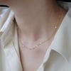 [alisashelly] Women's 925 Sterling Silver Necklace, Chain Only, Hypoallergenic, 18K Gold Plated, Adjustable Strap, Simple, Popular for Women In Their
