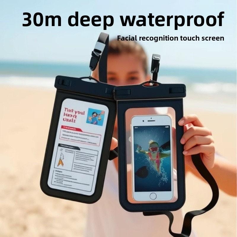 Waterproof Phone Case Pvc Touchscreen Compatible For Swimming And Outdoors