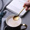 Pack of 8, Gold Plated Stainless Steel Espresso Spoons, findTop Mini Teaspoons Set for Coffee Sugar Dessert Cake Ice Cream Soup Antipasto Cappuccino,
