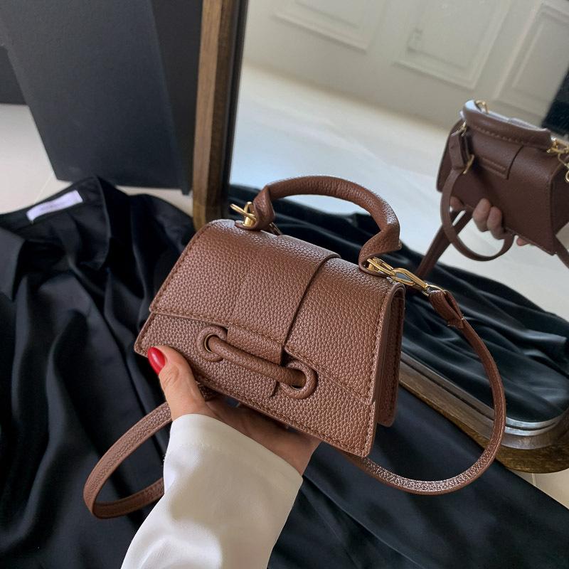 Mini PU taška Crossbody Dámská Dívčí čtvercová taška přes rameno Jednobarevná taštička pro rodiče a dítě Taštička na líčení na sladkou rtěnku