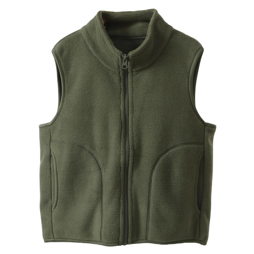 YumeFlair Tank Solid Warm and Warm Top for Boys and Large Zipper Perfect for Coordinating with Your and Size 140 Kids' Top, Sleeveless, Color, Girls,