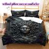 Metal reliefs Pattern Bedding Quilt Set Quilt Cover Pillowcase Home Decoration Birthday Gift (1 * duvet cover + 2 * pillowcase, without core)
