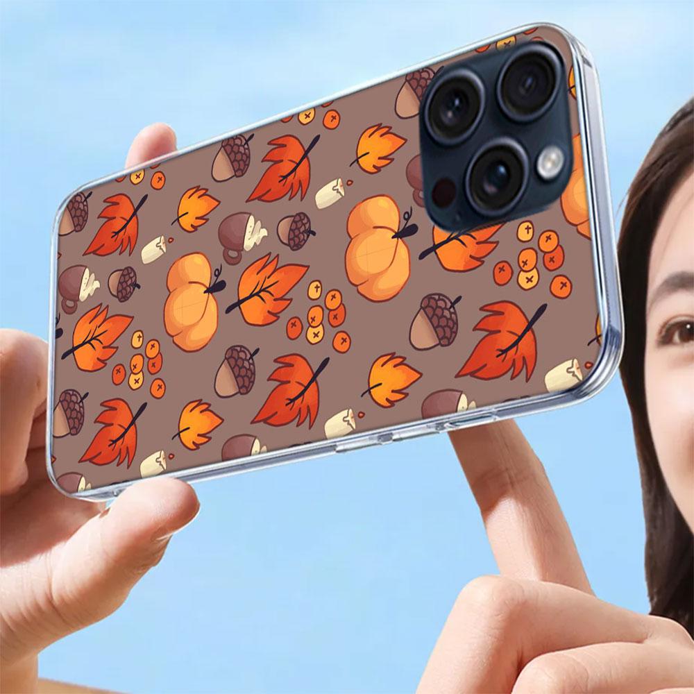 Pumpkin Happy Fall Capa Phone Case For Iphone 17 Air 16 Pro Max 15 12 Pro 14 Plus 17E 16E 11 13 Mini Cover Cases Fundas Cell Cle
